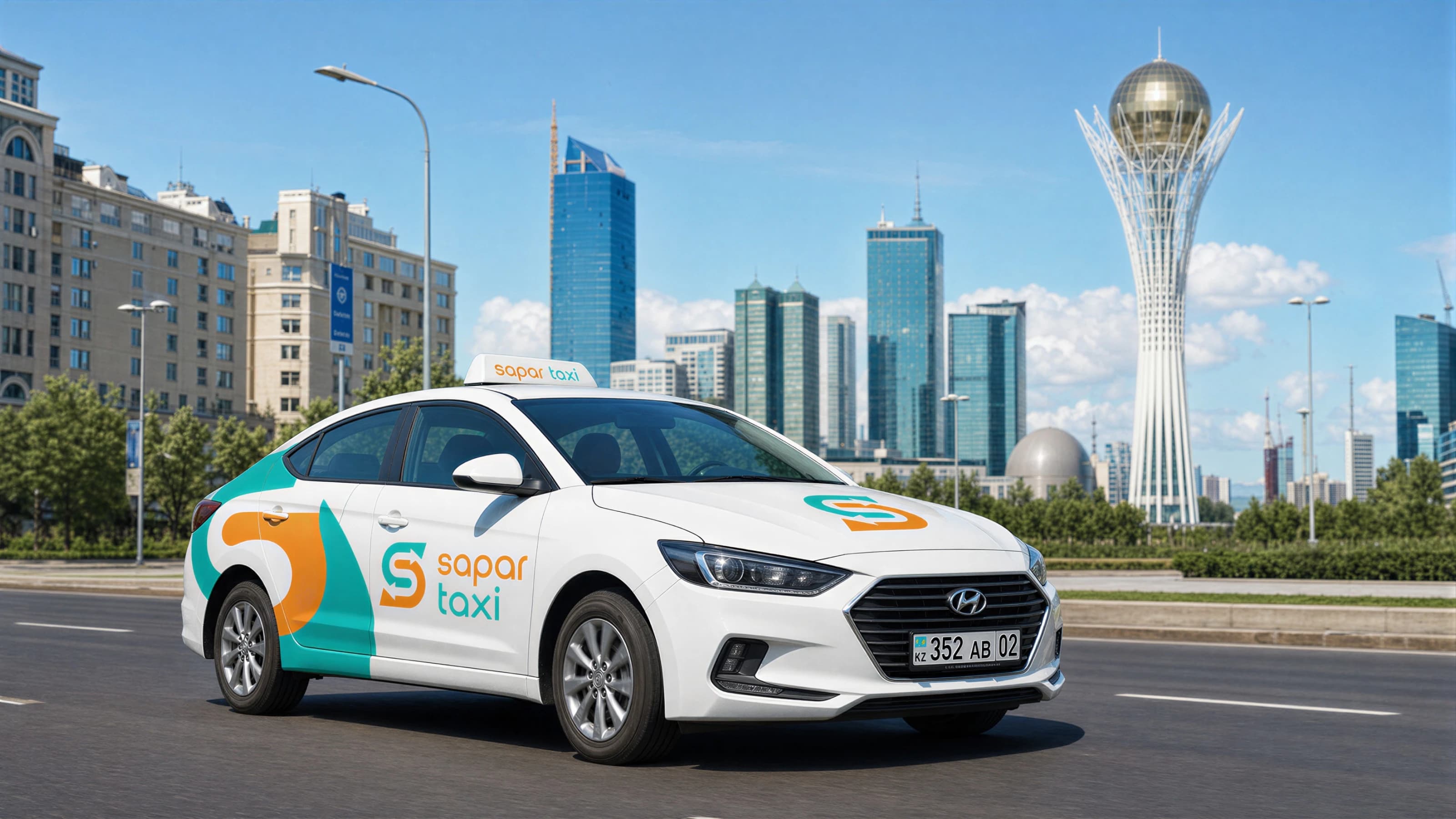Брендинг Sapar Taxi